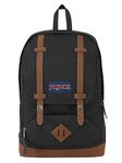 JanSport CORTLANDT Large Backpack, 15 inch laptop compartment, Black (Black)