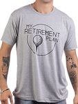 My (Golf) Retirement Plan | Funny Saying Golfing Shirt Golfer Ball Humor for Men T-Shirt-(Adult,XL)