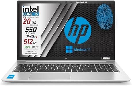 HP PROBOOK 450 G9 PC portable, Intel Core i5-1235U 4,4 GHz, RAM 20 Go Ddr4, SSD Nvme 512 Go, écran 15,6" FULLHD, coque aluminium, empreintes digitales, Wifi6, 4USB, appareil photo HD, Win11 Pro,