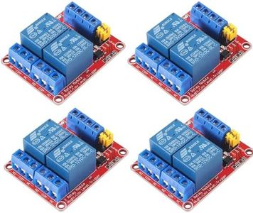 4PCS DC 12V 2 Channel Relay Module with Isolated Optocoupler Supports High and Low Level H/L Level Trigger Module Triggered
