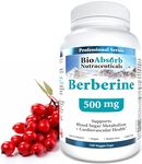 Berberine 500mg Supplement, 97% Tested Purity Berberine Supplements Sourced From Non-GMO Berberis Aristata (120 Veggie Caps of Berberine HCL)