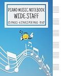 Piano Music Notebook - Wide Staff: 
