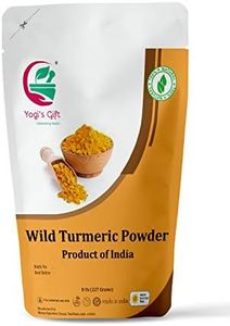 Yogi’s Gift | 100% Pure Organic Wild Turmeric Powder For Face | 8 Oz (227 grams) | Kasturi Manjal | Curcuma Aromatica | Amba haldi | Promotes Glowing Skin