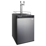 Kegco Kegerator, Dual Tap, Stainless Steel