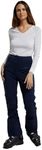 Mountain Warehouse Avalanche Womens High-Waisted Ski Pants - Slim Fit, Stylish Salopettes, Warm Ski Suit, Winter Snow Trousers - Ideal for Snowboarding, Sledges, Skiing Navy Women's Size 6