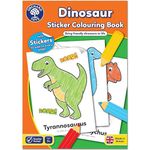 Orchard Toys Dinosaur Sticker Colouring Activity Book - Educational Activity Book - Colour in Dinosaurs - Kids 3 Years +, Perfect for Parties, A4