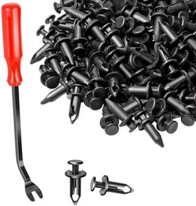 moveland 120 PCS 8mm UTV ATV Fender Clips Push Body Rivets Fasteners Clamps Compatible with RZR Kawasaki TRX Honda Suzuki and More - Include Plastic Fastener Removal Tool