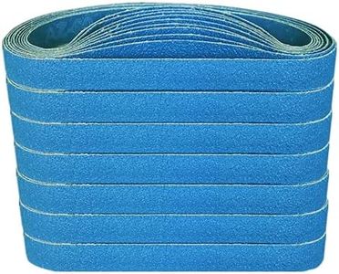 Bandas de lijado de metal FEIHU 10x330 mm.6 mezclas de grano (5x60,80,100,120,240,320 cada una). Juego de bandas de lijado para lijadora de banda|madera|pulido de metales (30 bandas)