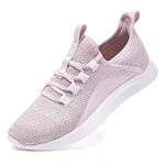 ALEADER Energycloud Running Shoes for Women Slip On Cushion Sneakers for Walking, Nurse, Tennis Shoes Light Pink Size 9 US