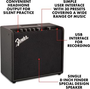 Fender Mustang LT25 Guitar Amp – 25W Digital Combo Amplifier