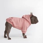 Spark Paws Dog Hoodie - Premium Quality, Buttery Soft, Superior Comfort and Fit, Calming Fleece Interior, Suitable for All Breeds - Dusty Pink - L