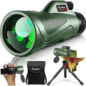 12x60 Monocular Telescope High Powered with Smartphone Adapter Tripod and Portable Bag, Larger Vision Monoculars for Adults with BAK4 Prism & FMC Lens, Suitable for Bird Watching Hiking Travel