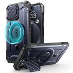 SUPCASE UB Mag XT Case for iPhone 15 Pro Max Case 6.7" (2023) with Camera Cover, [Compatible with MagSafe] Heavy Duty Rugged Case with Built-in Kickstand (Mountain)