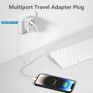 UK to Australia Plug Adapter with USB-C – Travel Power Converter
