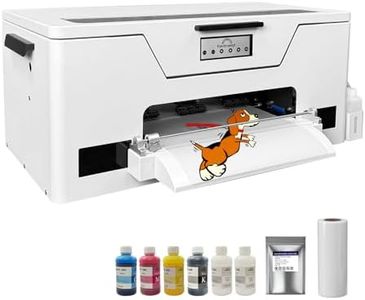 RAINBOWDGT DTF Printer, A3 XP600 Transfer Printing Machine T-Shirt Direct to Film Printer,for DIY Direct Print T-Shirts,Hoodie,Fabrics (Printer+Ink+Film)