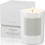 ESNA HOME Leblanc White Tea Premium Aromatherapy Scented Candles | Gifts for Her | All Natural Essential Oils Soy Candles | 8.8oz 50 Hours Long Burning | White Votive Candle with Matching Gift Box