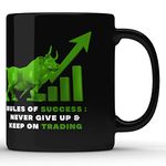 Unbounded Company Keep On Trading Black Ceramic Coffee Mug