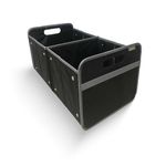 meori Heavy Duty Foldable Trunk Organizer & Storage Bin, Lava Black, X-Large