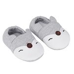 Baby Boys Girls Slippers Socks Infant Non Slip Slippers Baby Indoor Pre-Walker Shoes Slippers Anti-Slip Shoes Socks Soft Cotton Slippers Cute Toddler First Walker Crib Shoes for Baby 12-24 Months