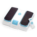 HoMedics Leg Exerciser - Easy Foot Touch Control & Remote, Lightweight & Compact Storage, 3 Speeds White