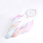 Dream Catcher Hanging Ornament Gift Handmade Traditional Feather Dreamcatcher Wall Hanging Car Hanging Home Decoration Decor Ornament Craft(Colourful)