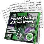 Poetry Tiles - Horror, Fantasy, SciFi Themed Word Magnets for Fridge - 536 Fridge Word Magnets Geek Gift Kit for Refrigerator Poems and Stories - Spooky Gifts for Kids and Adults