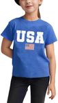 American Flag Shirt Toddler Boys Girls USA Flag Shirts Kids 4th of July T-Shirt Patriotic Tee Tops Outfits 3-10years