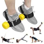 LEWSHQI Monkeyfeet Dumbbell Attachment - Tibialis Trainer,Leg Workouts - Adjustable Ankle Weights & Ankle Straps for Hip Flexors, Shin Splint, Hamstring Curls, Leg extensions, Home Gym Equipment -2PCS