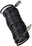 Black 25 Ft Air Compressor Hose with 1/4 Inch NPT Coil