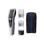 Philips Hair Clippers, Series 5000 Trim-n-Flow PRO Technology Hair Clipper, Fully Washable with Self-Sharpening Stainless Steel Blades, Corded, UK 3-Pin Plug - HC5630/13