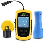 LUCKYLAKER Ice Portable Fishing Fish Finder Wired Handheld Fishing Finders Kayak Sonar Sensor Fish Finder Transducer Depth Finder LCD Monitor for Boat Canoe