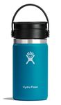 HYDRO FLASK - Travel Coffee Flask 354 ml (12 oz) - Vacuum Insulated Stainless Steel Travel Mug with Leak Proof Flex Sip Lid - BPA-Free - Wide Mouth - Laguna