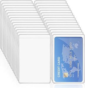 Vicloon Protector Tarjeta de Crédito, 30Pcs, Fundas de PVC para Tarjeta Bancaria, Tarjeta de Identificación