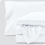 Bare Home Super Soft Fleece Sheet Set - Cal King Size - Extra Plush Polar Fleece, No-Pilling Bed Sheets - All Season Cozy Warmth (California King, White)