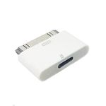 Click2u Converter Adapter 8 Pin Female to 30 Pin Male Adapter Converter for Cable Charge, Data Sync and no Audio. White