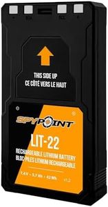 SPYPOINT LIT-22 Rechargeable 7.4V Lithium Battery Pack for Trail Camera with 5.4 amp-Hours and AC Charging Cable