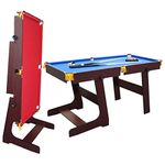 Walker & Simpson Archer 5ft Foldable Pool Table Red