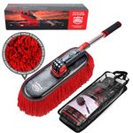 Car Duster Exterior Scratch Free,Soft Car Brush Kit for Car,Truck,SUV,RV and Motorcycle,Wax Cotton Hair,Car Dusters With Extendable Handle,Duster for car Cleaning,Dust Pollen Removing,No Lint…