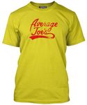 Average Joe's Distressed - Mens Unisex T-Shirt Yellow X-Large