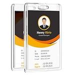 KTRIO 2 Pack Heavy Duty 2-Card Badg