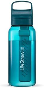 LifeStraw Go Series 2.0 Water Bottle with Filter, Laguna Teal, 1 Litre Capacity