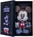 Simba 6315870309 Disney Denim Mickey Mouse - October Edition, Amazon Exclusive, 35 cm Plush Figure in Gift Box, Special, Limited Edition Collectible, Soft Toy Suitable for Children from Birth