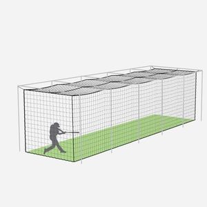 FORTRESS Baseball Batting Cage Nets | Heavy-Duty HDPP Fully Enclosed Baseball & Softball Cage Netting [14 Sizes & 3 Grade Options] – NET ONLY (35 x 10 x 10, 42)