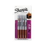 Sharpie 1829200 Metallic Fine Point Permanent Marker, Bronze, 4-Pack