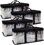 4 Pack DVD Case Storage Bags CD Hol