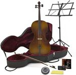 Student Full Size Cello with Case, Antique + Beginner Pack