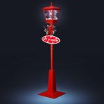 Solight 180CM Christmas Street Lamps Snowing Christmas Lights Indoor Outdoor Lantern Music Xmas Decorations