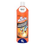 Mr Muscle Drain Unblocker Liquid (1L), Sink & Drain Cleaner, Strong & Fast Acting Heavy Duty Power Gel, Dissolves Clogs (Packaging May Vary)