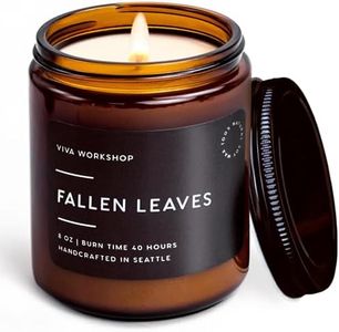 Fallen Leaves Scented Candle for Home – Handcrafted in USA – Aromatherapy Candle for Relaxing – Best Birthday Gift, Romantic Gift, Anniversary Gift – Natural Soy Wax Scented Candles for Women & Men