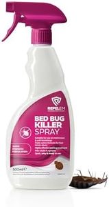 REPELEM Bed Bug Killer Spray - 500ml Bed Bug Spray, Kills Bed Bugs at All Life Stages, All in One Bed Bugs Treatment for Use on Mattresses, Soft Furnishings & Around The Home